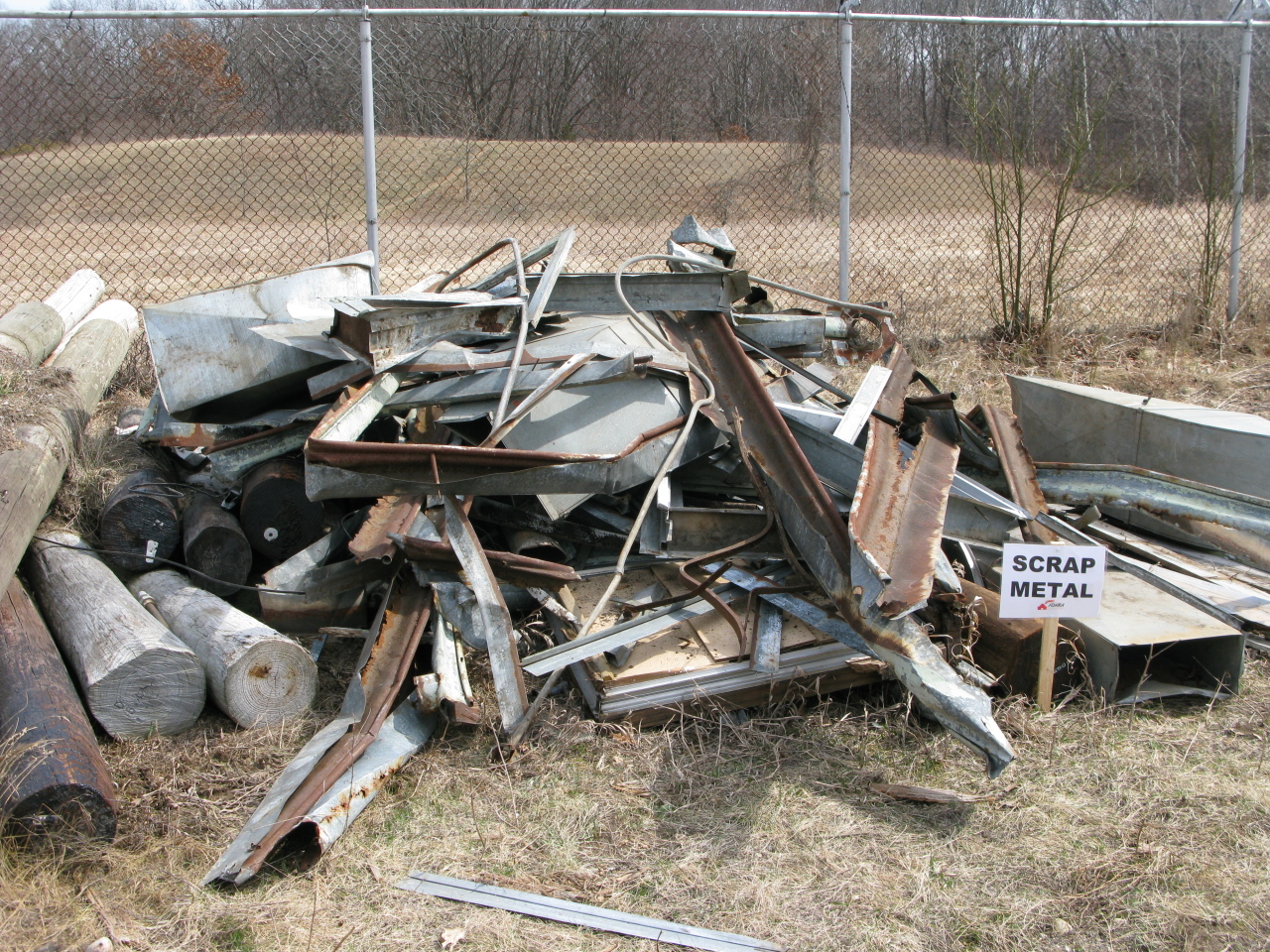 A Metal Sorting Location at the Edsel Ford Barn