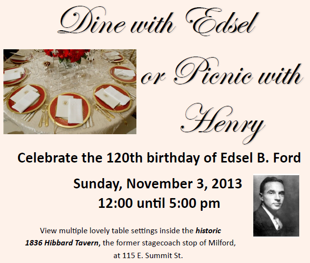 Dine with Edsel
