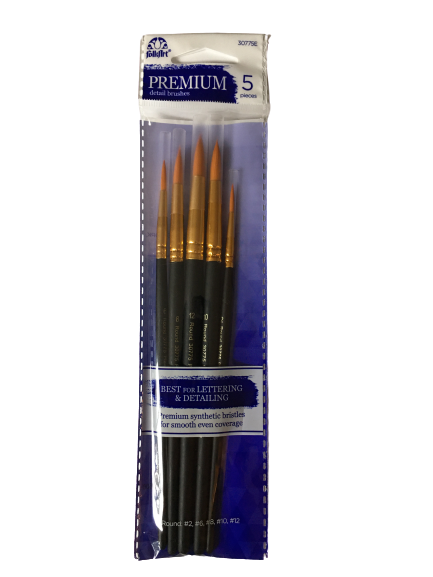 5-Pack Premium Detail Brushes — The Pottery Piazza