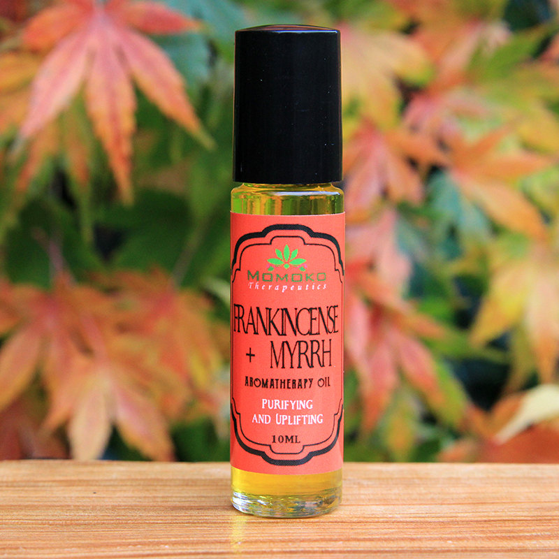 Frankincense + Myrrh Aromatherapy Oil - 10 ml- all natural, organic, vegan, essential  oil blends for health and wellness — Momoko Therapeutics