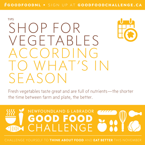 NL Good Food Challenge: Shop for Vegetables According to What's in Season