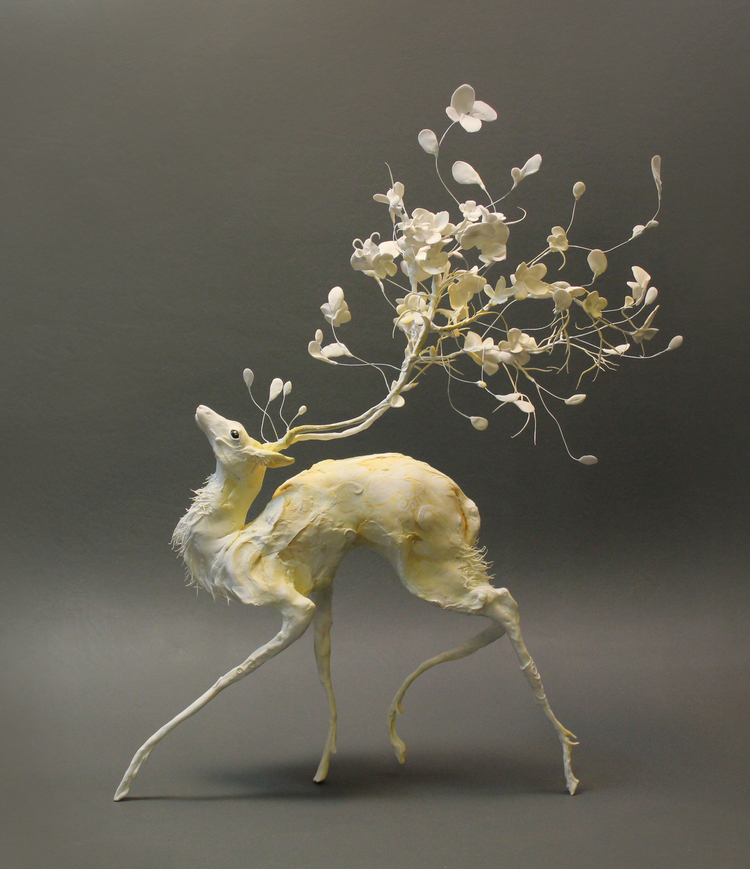 Plant & Animal sculpture by Ellen Jewett Merge 