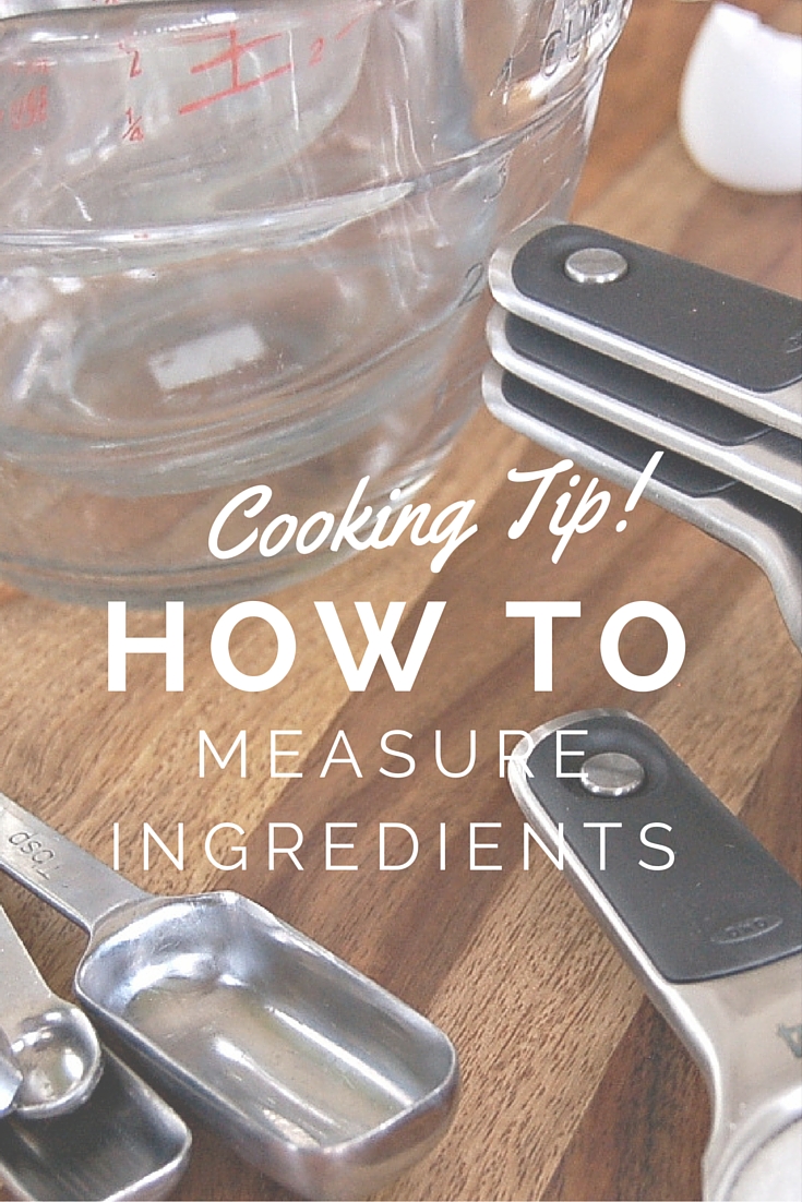 Measuring Different Ingredients in Cooking > Start Cooking