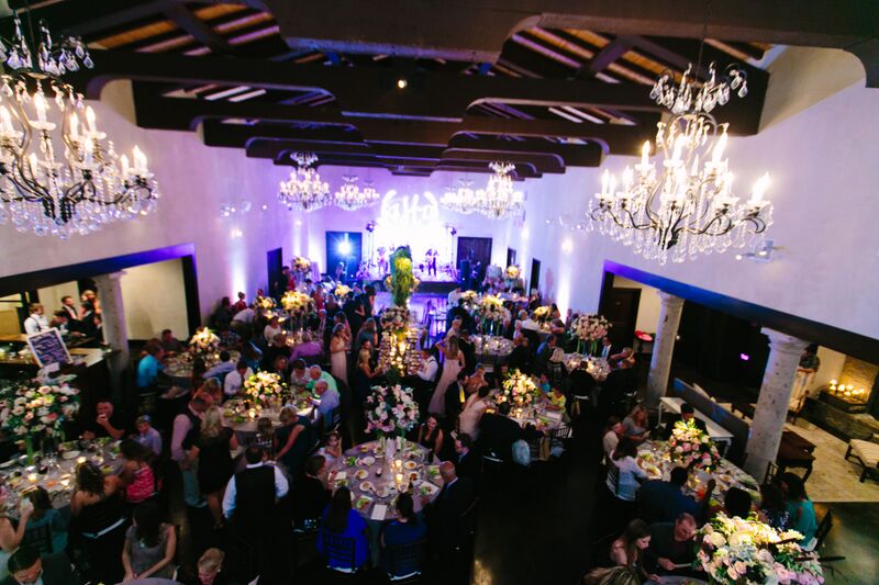 Aerial View of Wedding