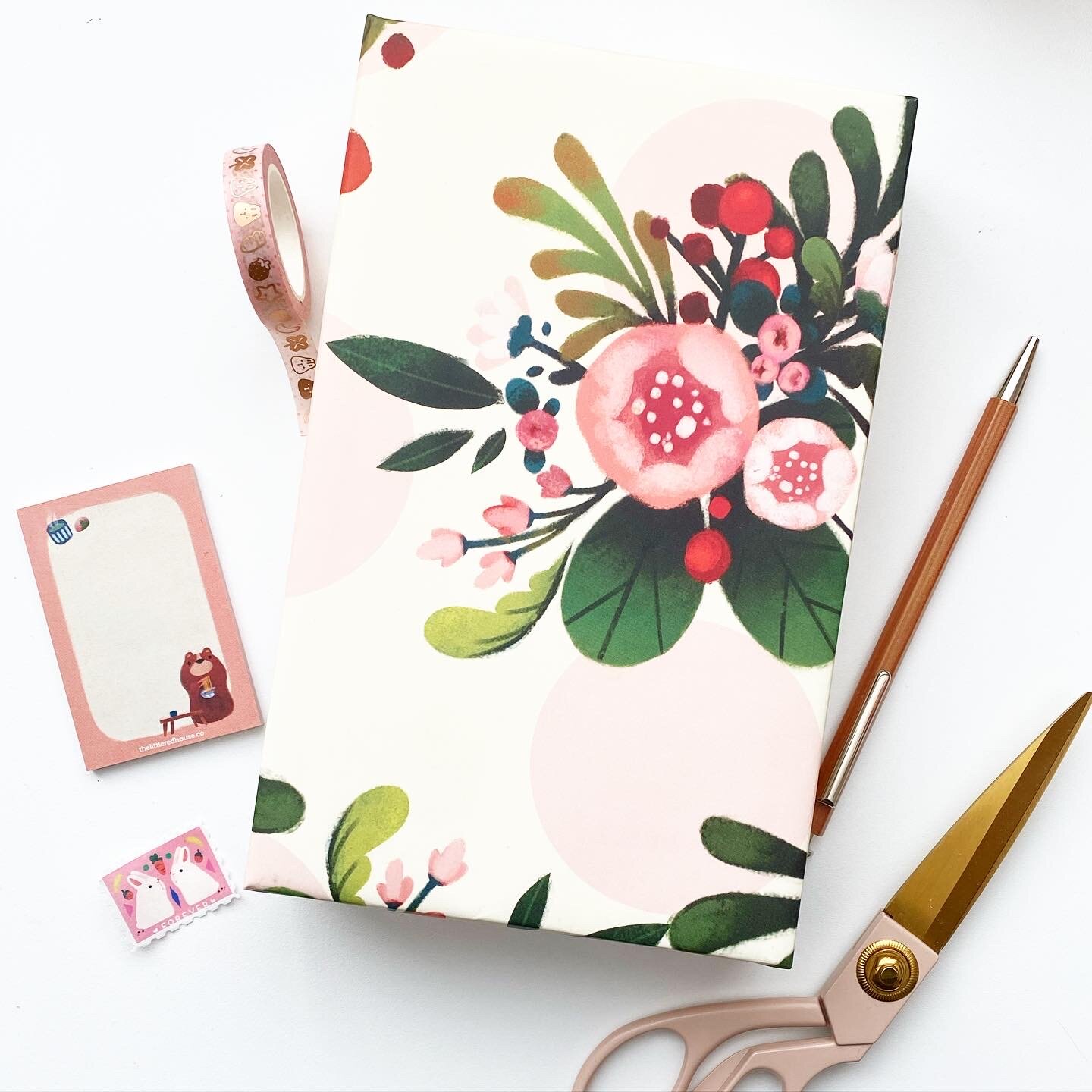 Floral Wrapping Paper — The Little Red House