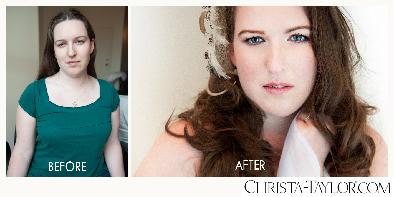 Before and After boudoir