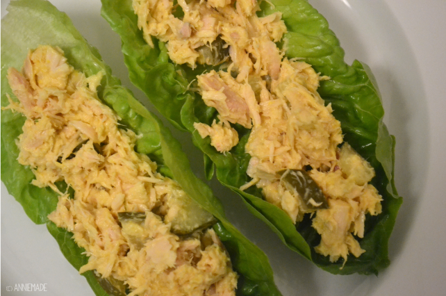 anniemade // Quick and easy Tuna Salad Lettuce Cups Recipe