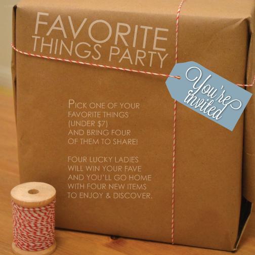 anniemade // Custom Invitation: Favorite Things Party