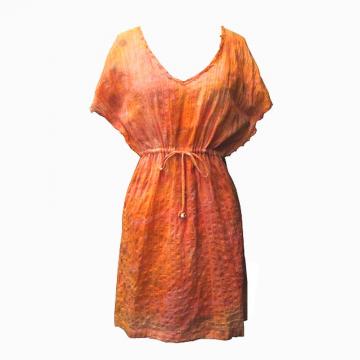 This dress is eco-friendly and hand dyed.