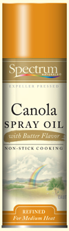 Spectrum Canola Spray Oil Butter Flavor is the perfect thing for making popcorn taste movie theater fresh!