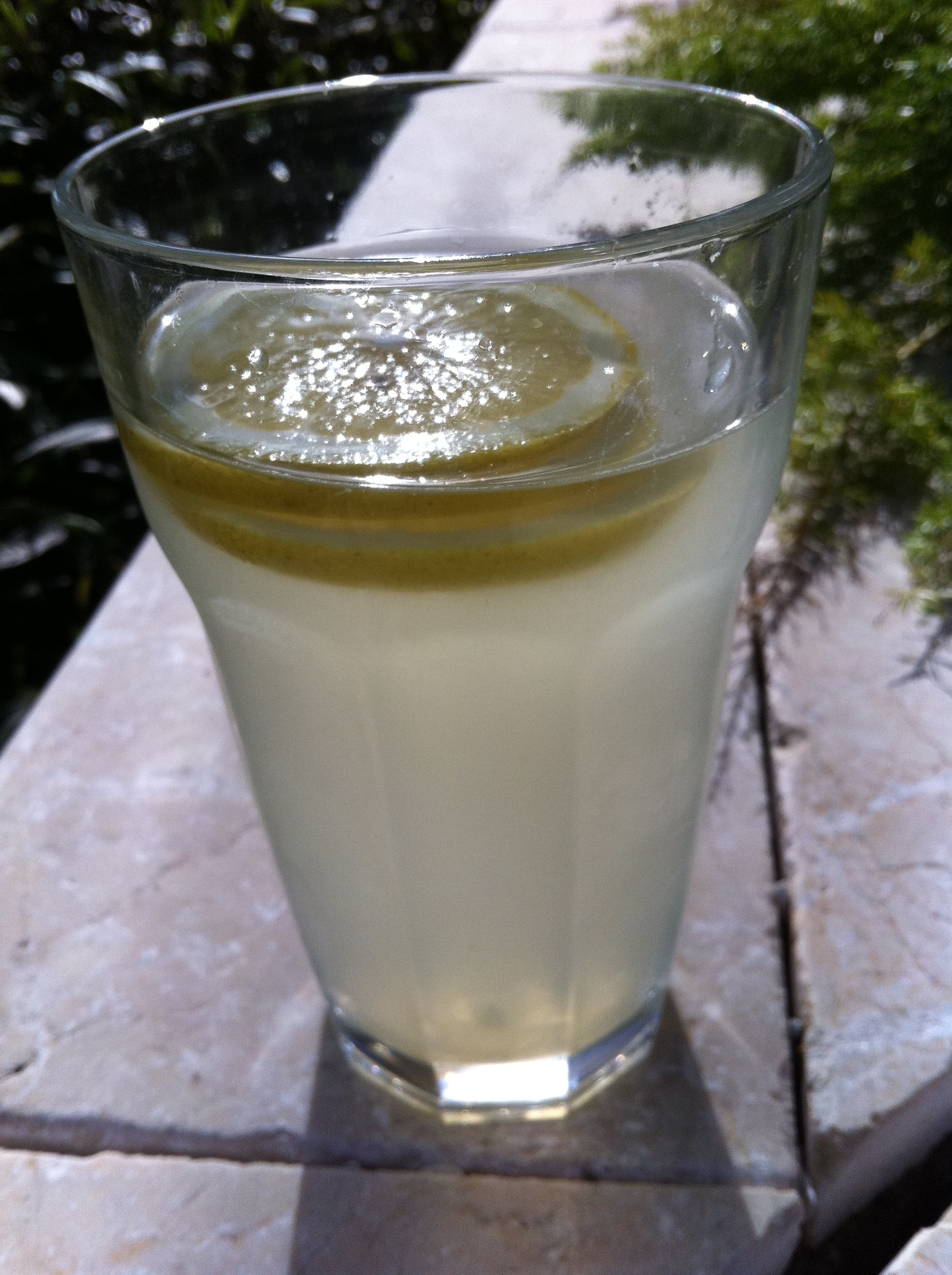 This lemon drink is superhealthy and the perfect start to a vegan day.