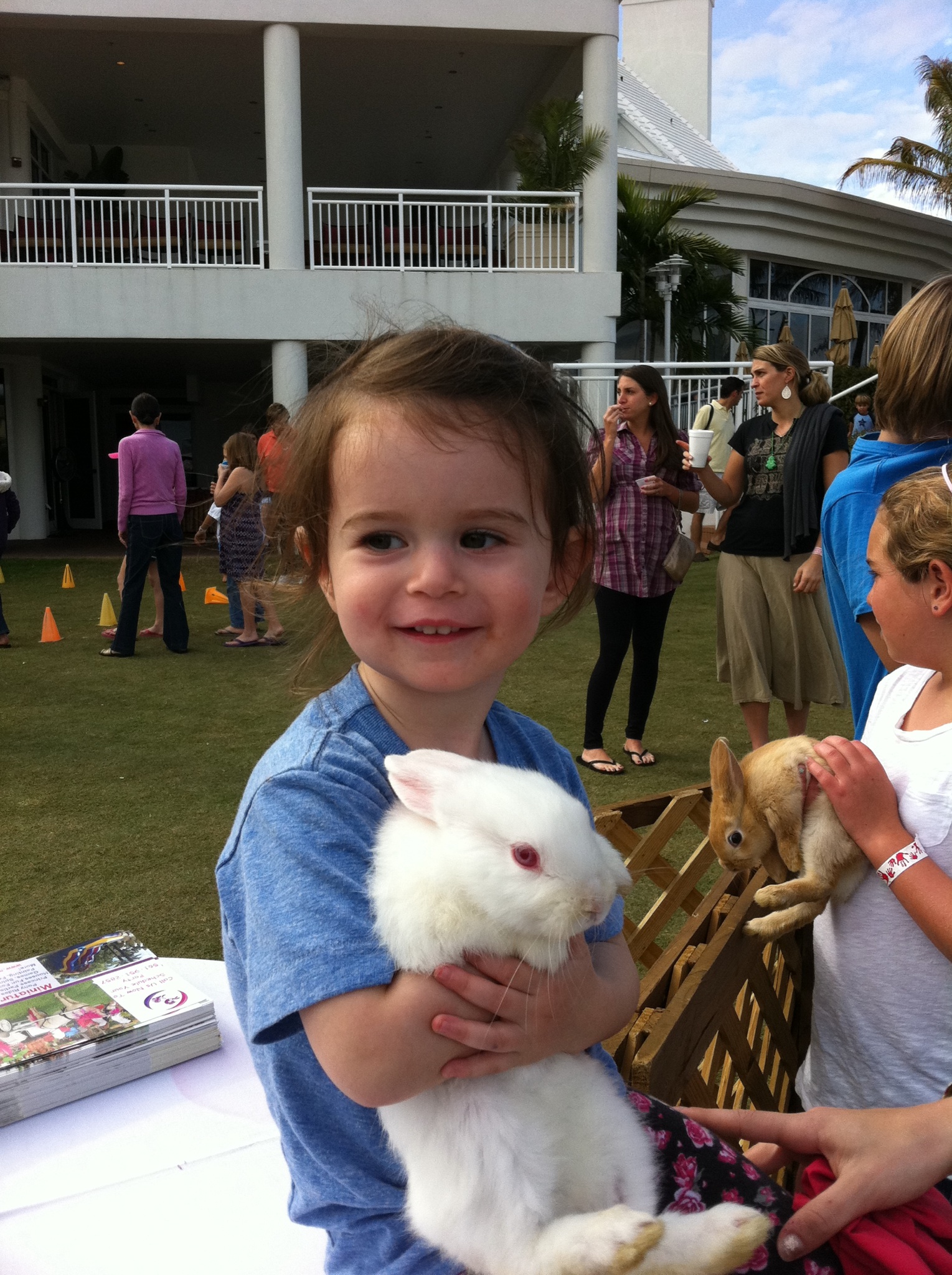 Avi loved that baby bunny!