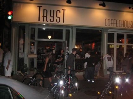 Tryst is an eco friendly coffee house in Adams Morgan DC.