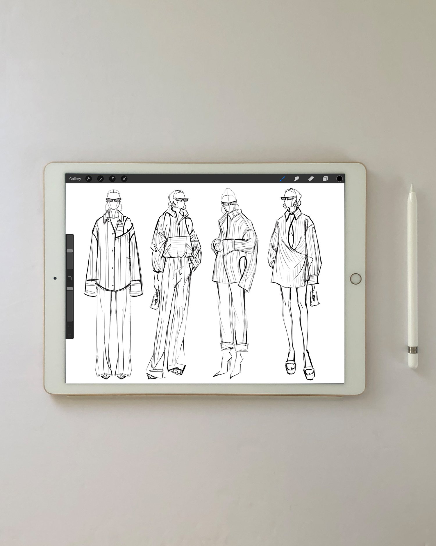 My Sketching Process: From 9-Head Fashion Figures to Designing for My Body