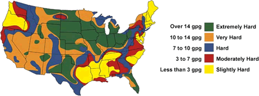 U.S. Water Hardness Map