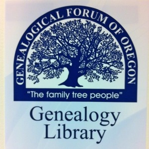 genealogical forum of oregon logo