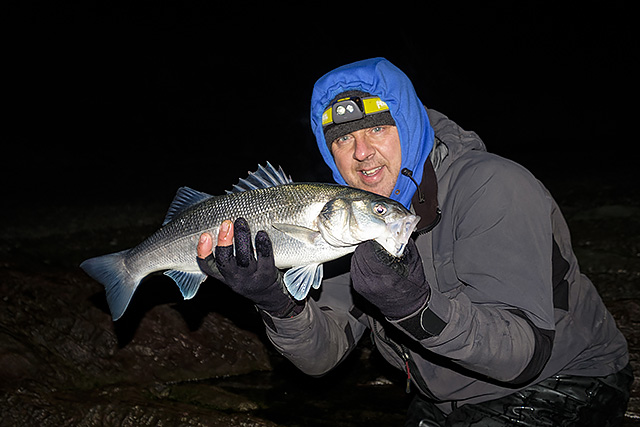 This is how we are fishing a (white) senko at night, and it could
