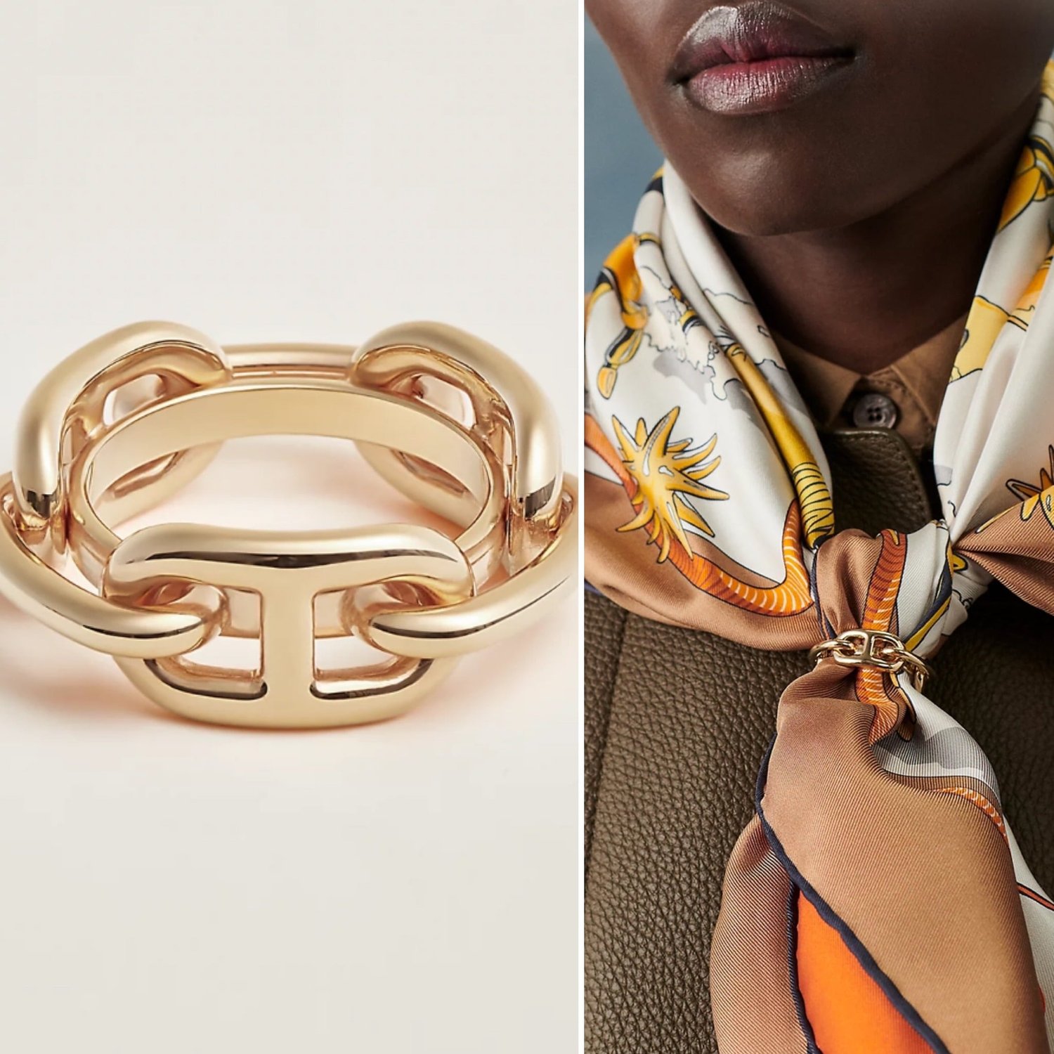 Hermes Regate Scarf Ring and Hermes Scarves Review — Fairly Curated