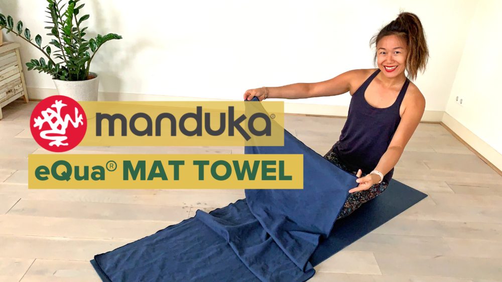 Used Manduka eQua Hold Yoga Mat Towel 