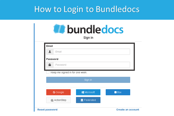 Bundledocs Account Login — Bundledocs