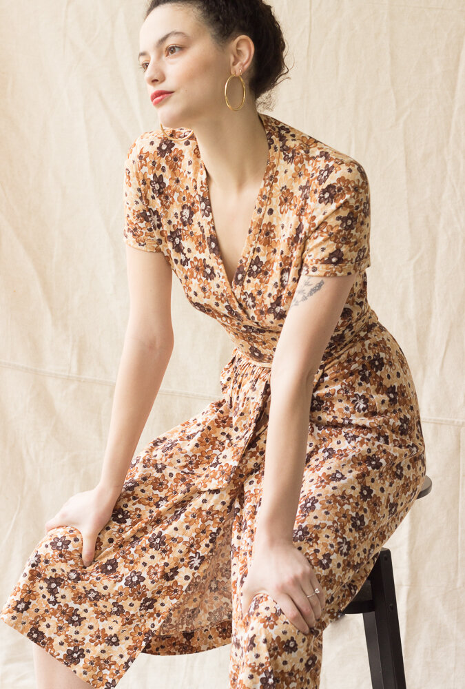 1970s Diane von Furstenberg Floral Wrap Dress — Wayward Collection
