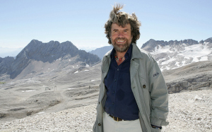                                                Messner, fit and hirsute at age 72, at the opening of his last museum.
