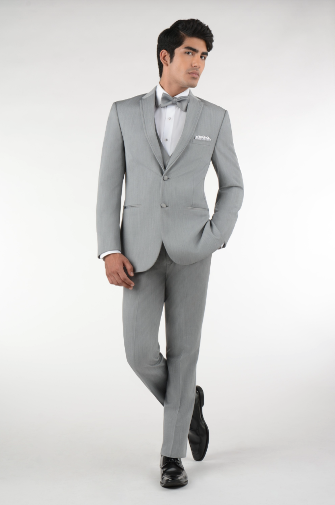 Chrome Heather grey rental suit — THE MODERN GENT