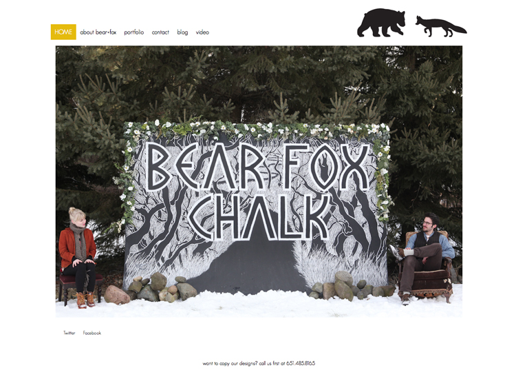 Bear Fox Chalk Website
