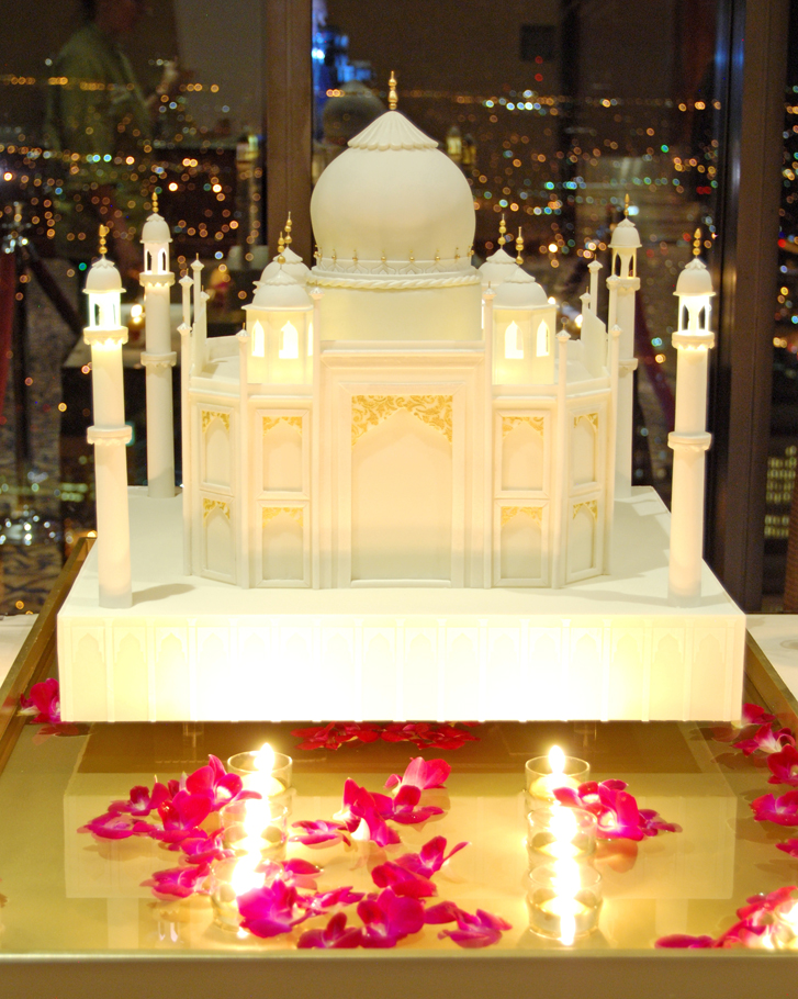 Gateaux Inc Taj Mahal themed wedding cake