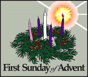 FIRST SUNDAY OF ADVENT••ONE CANDLE LIT