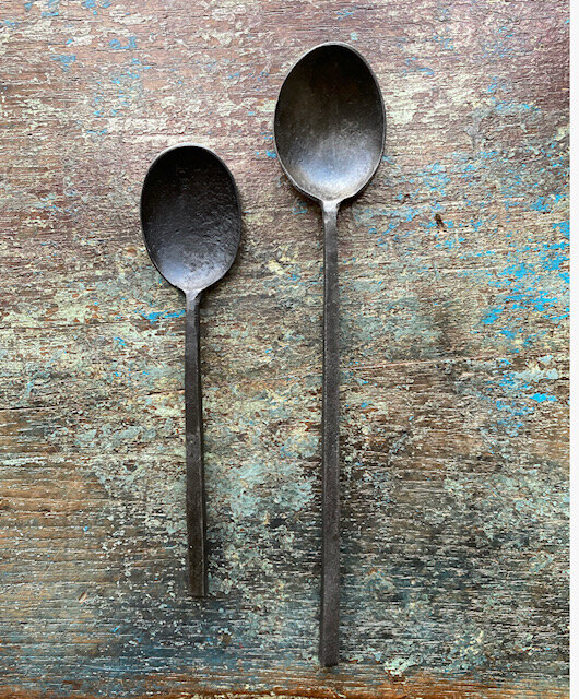 Hand Forged Burnished Iron Spoons — Cottage Industry