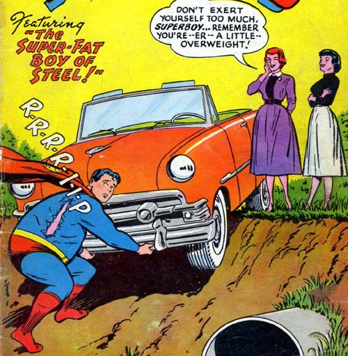 Image result for fat superboy comic