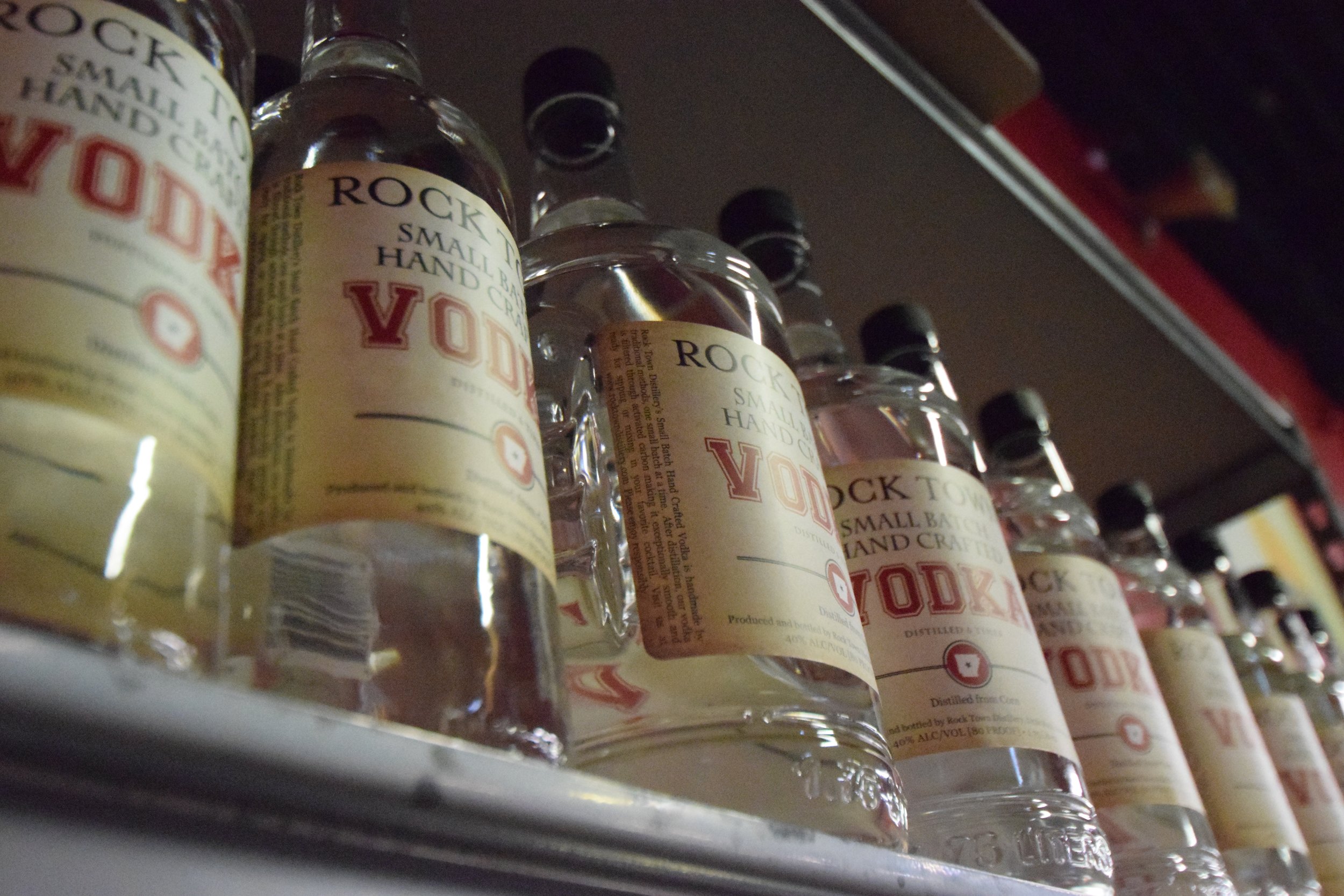 emily reeves dean rock town distillery vodka bottles