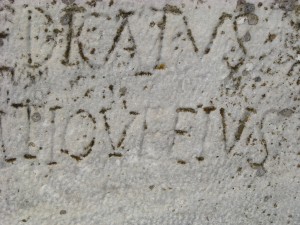 Taken out of context, this ancient Greek or Latin inscription says, "I love Elvis."