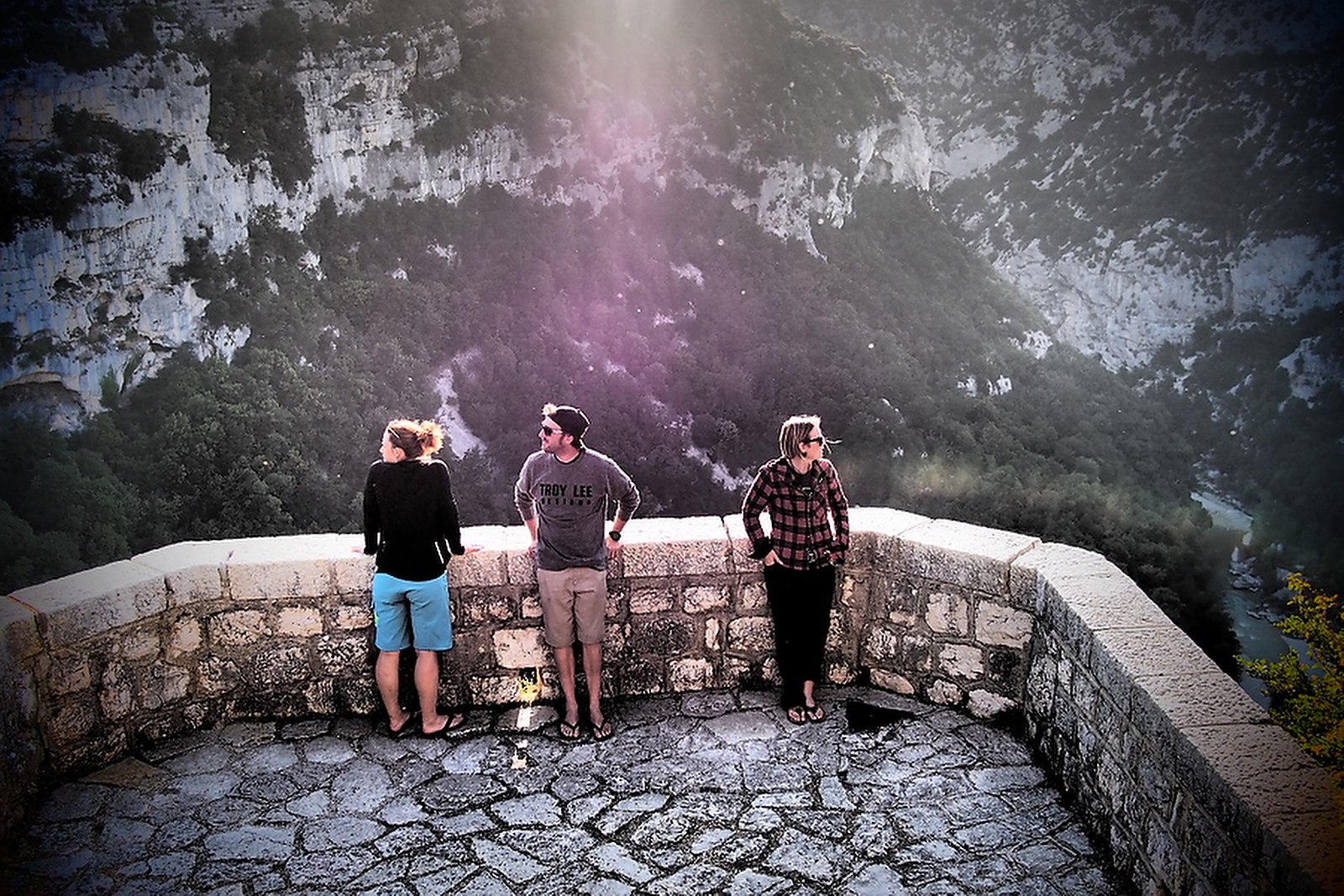In awe of the scenery we stumble upon. Checking out the gorges with JC & Christine.
