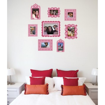 pink picture frames