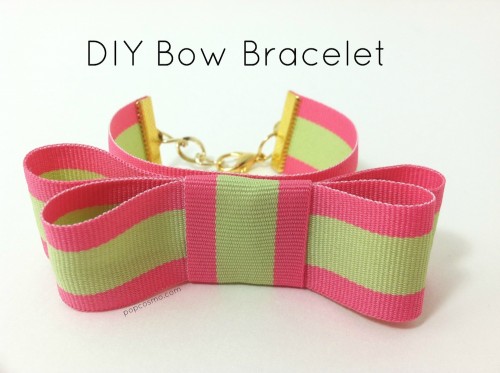 DIY bow bracelet