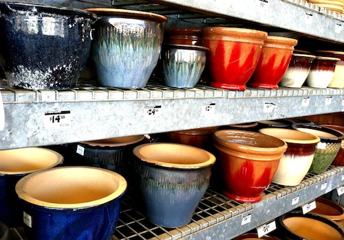 selecting pots