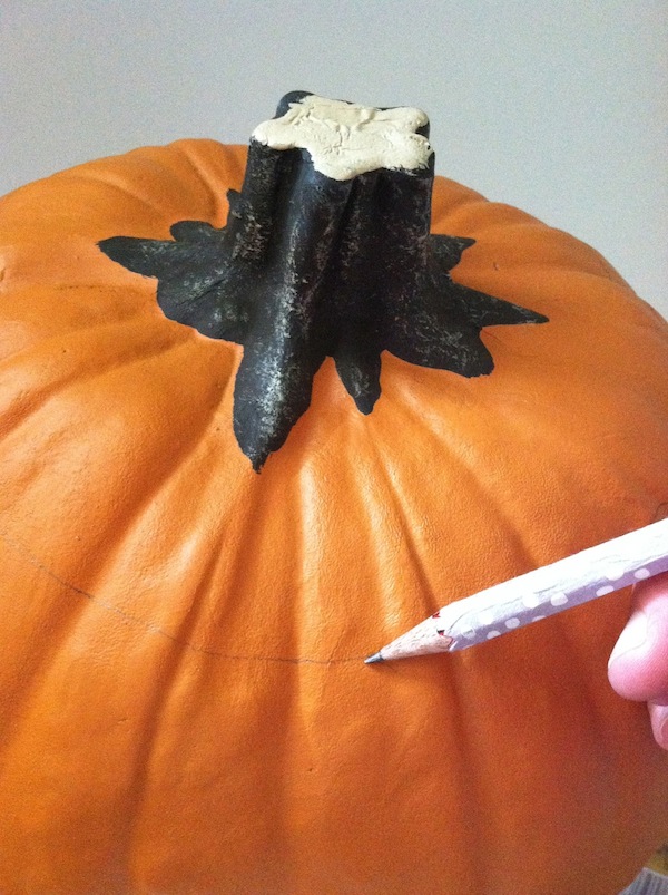 step 1- carve pumpkin