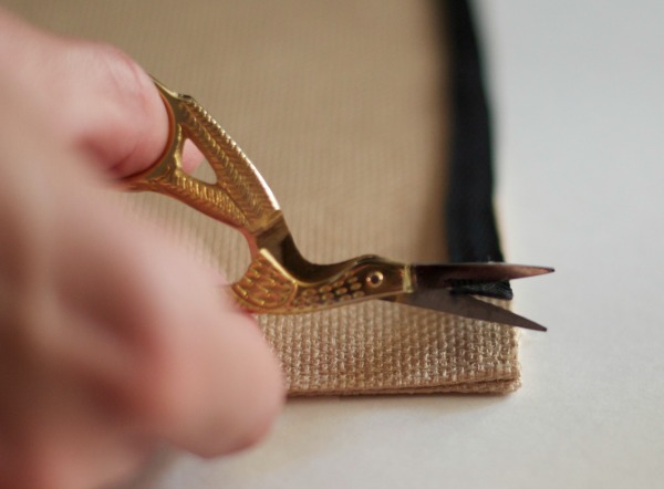 no sew DIY placemats -cut