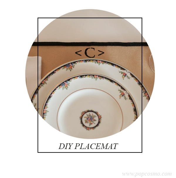 no sew DIY Placemats | popcosmo