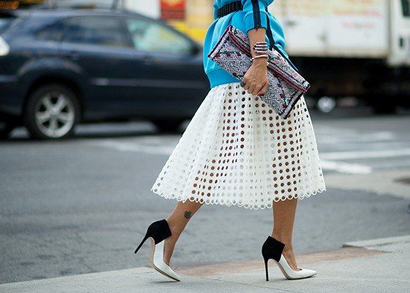 perforated skirt - spring trends 2014