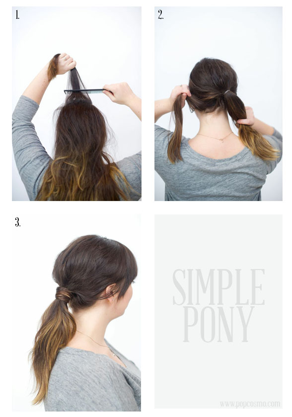 How to style a simple ponytail
