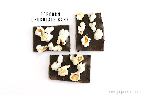 popcorn chocolate bark