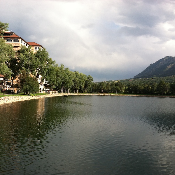 View from the bridge at the Broadmoor