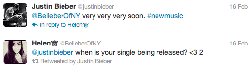 tweet Justin Bieber