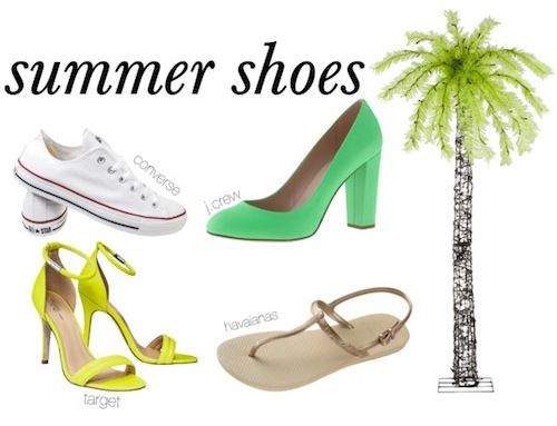 Spring and summer shoes