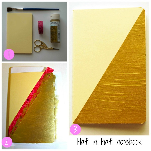 Gold Notebook DIY