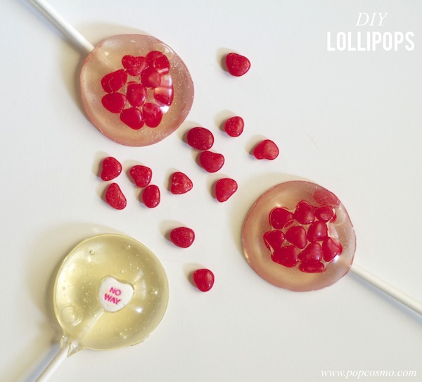 making candy lollipops