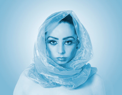 <b>Kelly Ramsden</b> Blue head scarf - Kelly+Ramsden+Blue+head+scarf